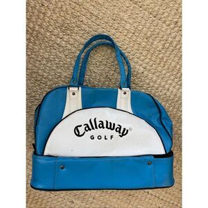 Vintage Callaway leather embroidered Golf Carry On Bag With Shoe compartment